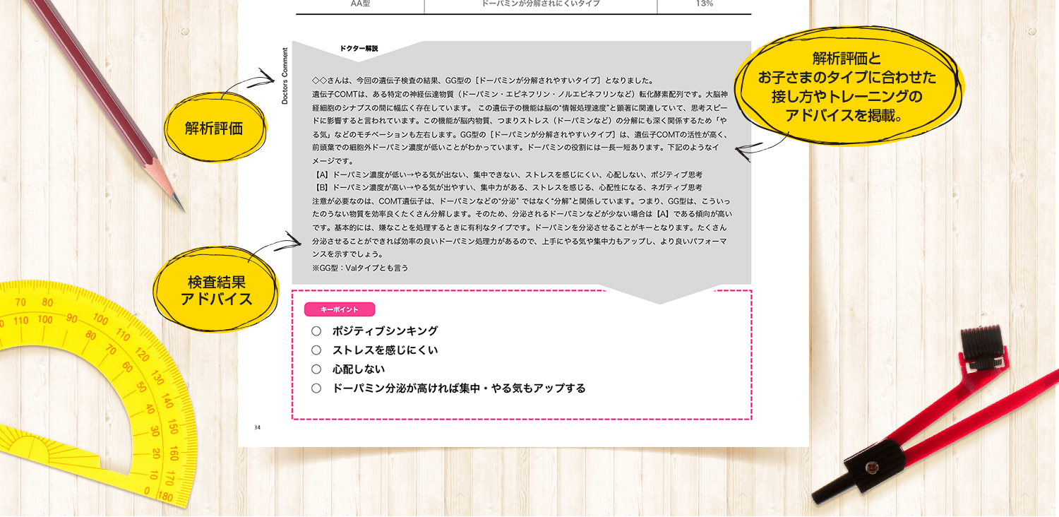 関係する遺伝子型に対する評価