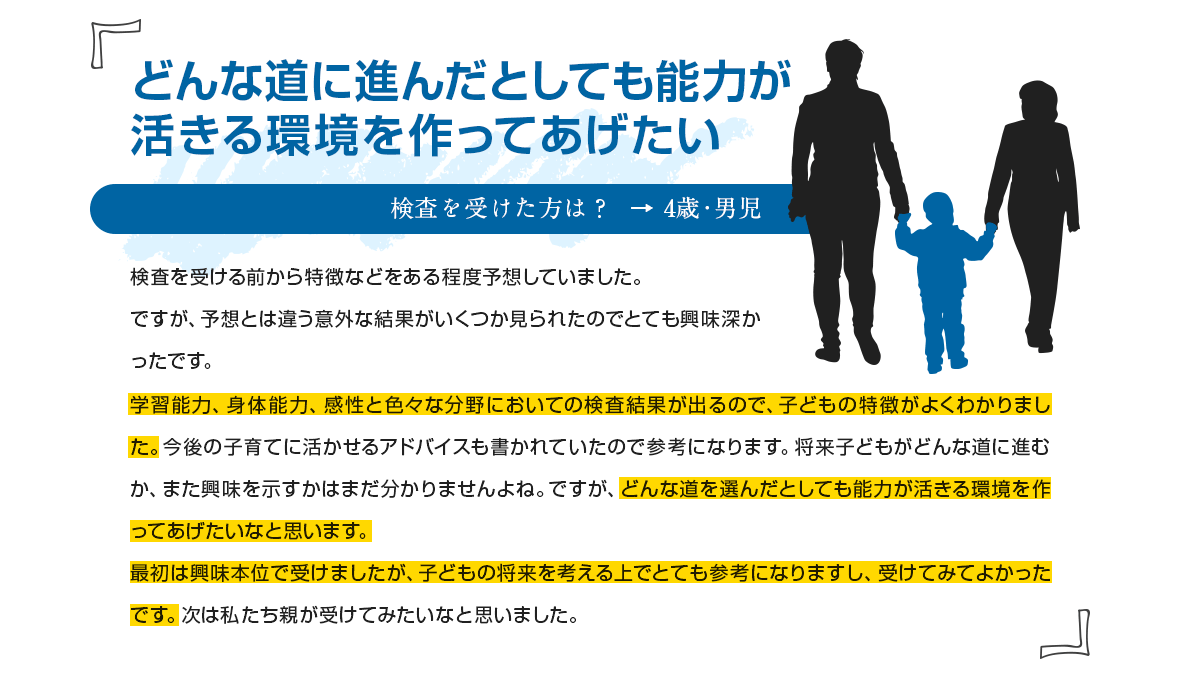 どんな道に進んだとしても能力が活きる環境を作ってあげたい